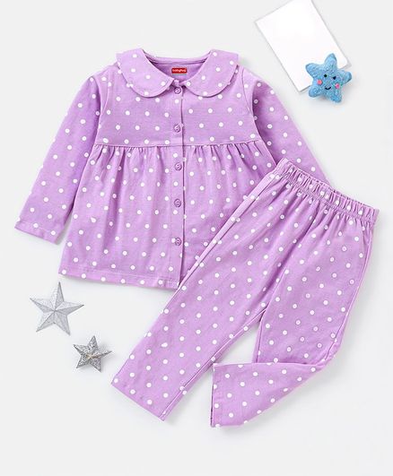 Cotton Full Sleeves Night Suit (1-6 Y)